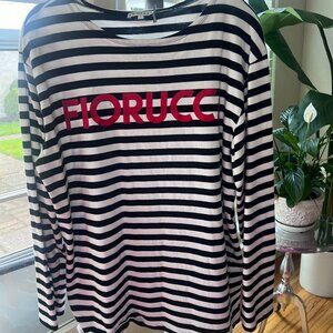 Fiorucci striped long sleeve logo tee
